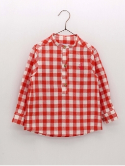 Gingham long sleeve shirt