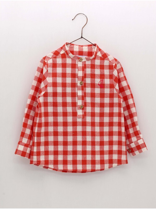 Gingham long sleeve shirt