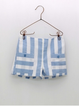 Striped bermuda shorts