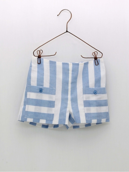 Striped bermuda shorts