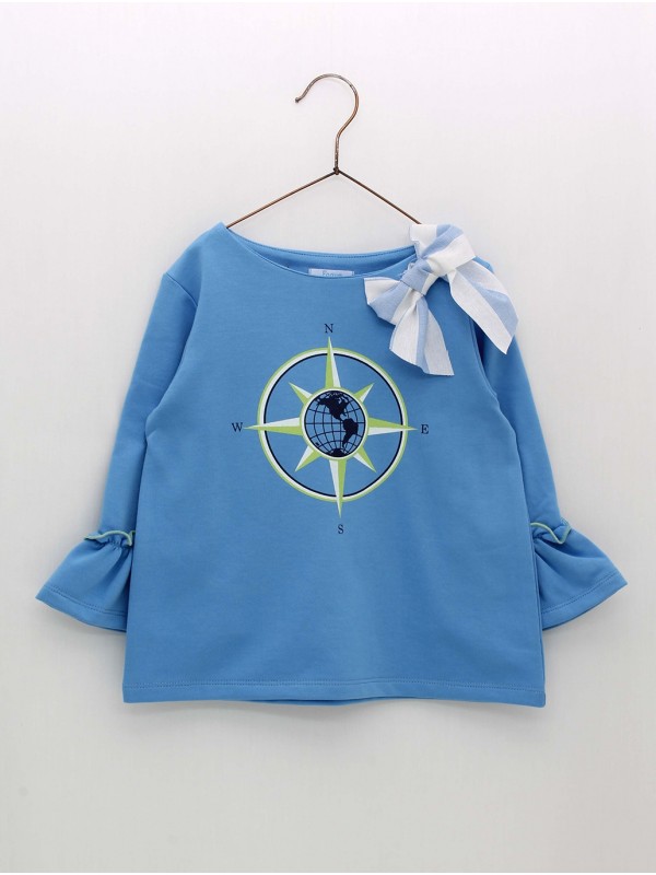 Sudadera rosa dos ventos