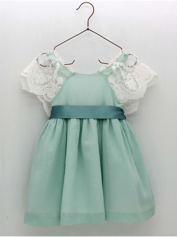 Vestido bambula con puntilla