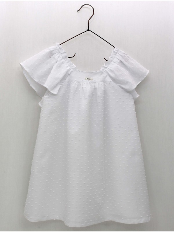 Vestido plumeti blanco