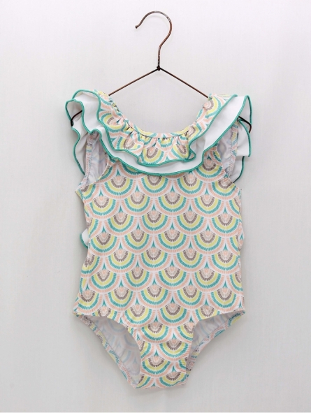 Girl's Revival print swimsuit