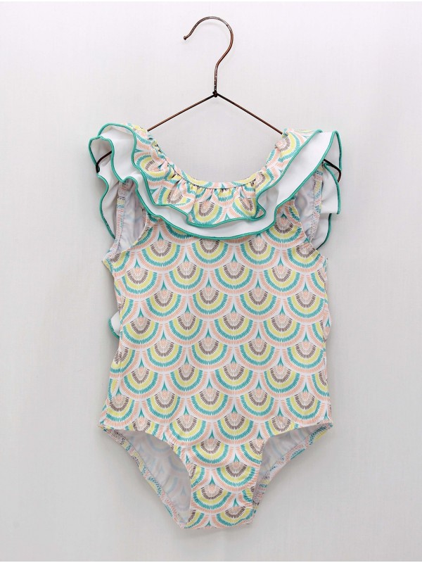 Girl's Revival print swimsuit
