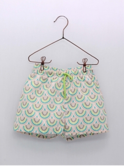 Revival print boy's swimsuit