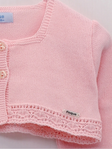 Chaqueta escote cuadrado