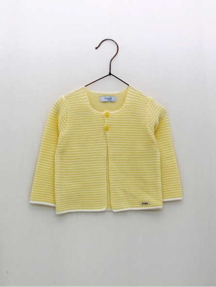 Chaqueta larga listada