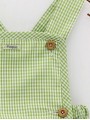 Green vichy dungarees