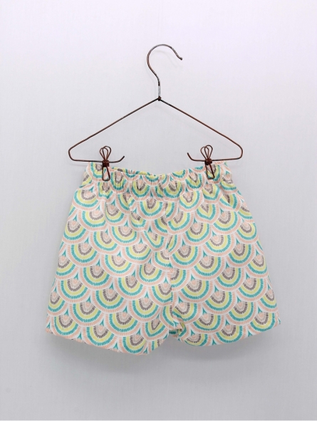 Revival print boy's swimsuit