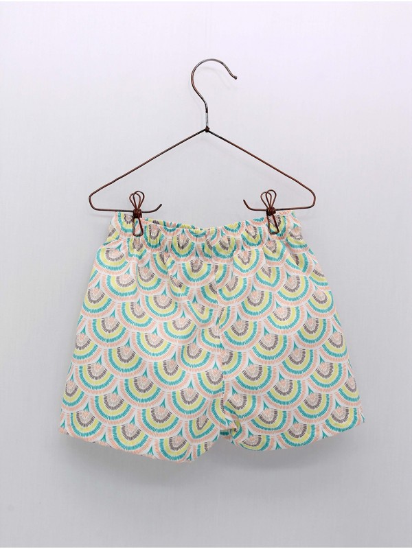 Revival print boy's swimsuit