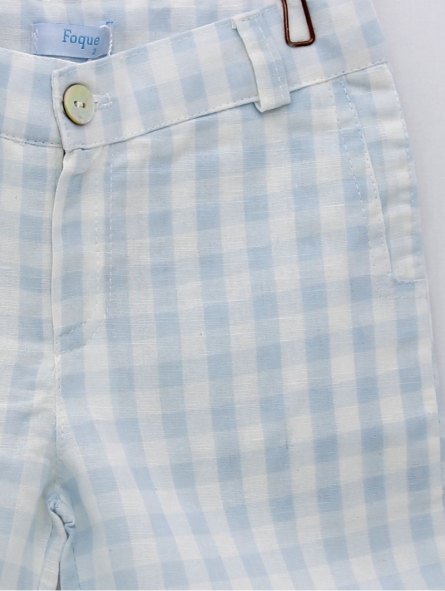 Pantalón corto cuadros