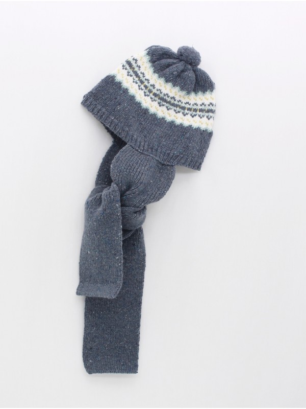 Gorro bufanda con greca