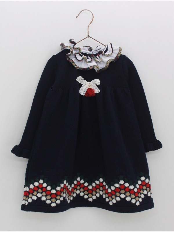 Vestido de punto con greca