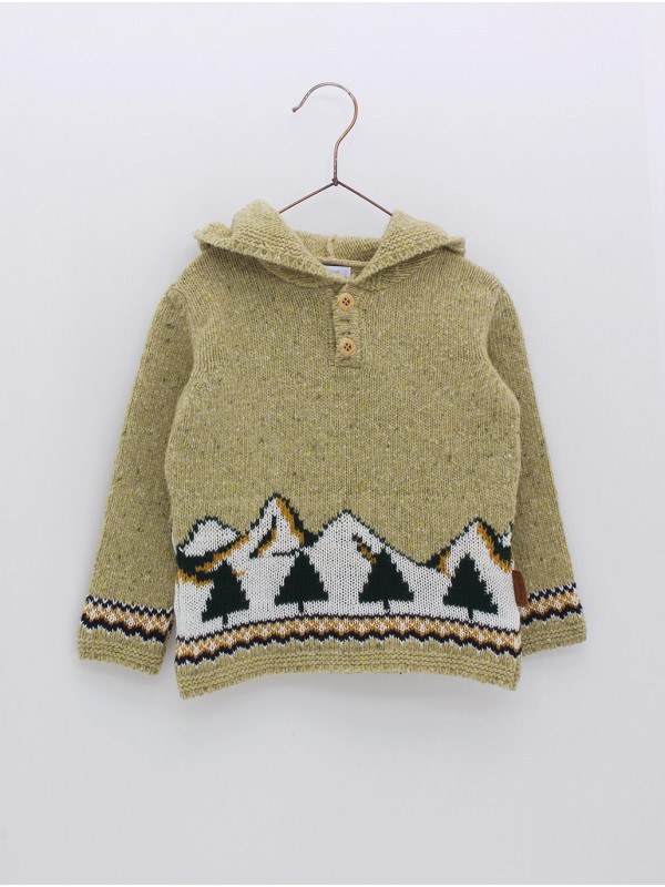 Jersey con capucha y greca