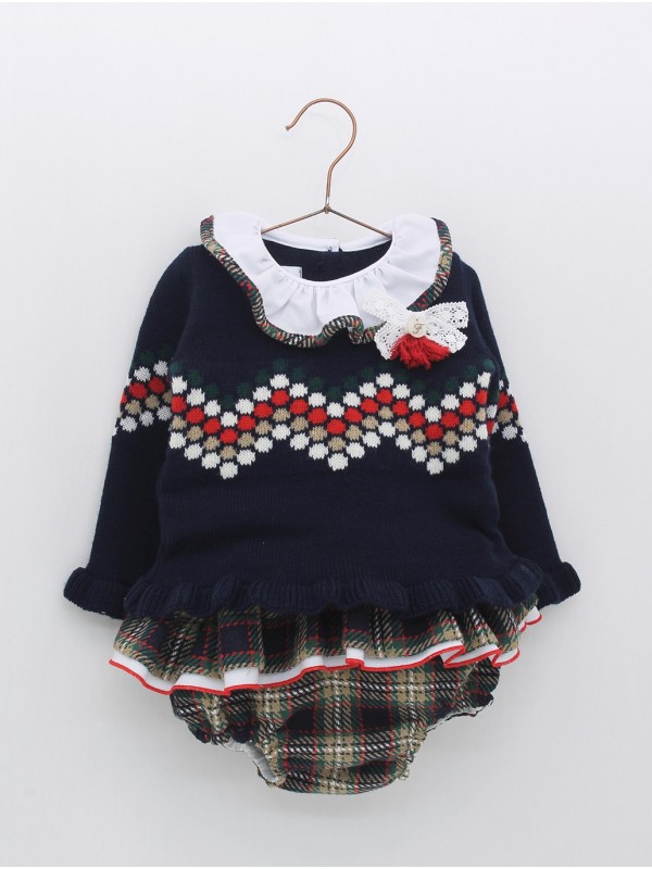 Conjunto niña Tartán