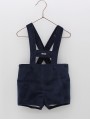 Pantalón corto con tirantes terciopelo
