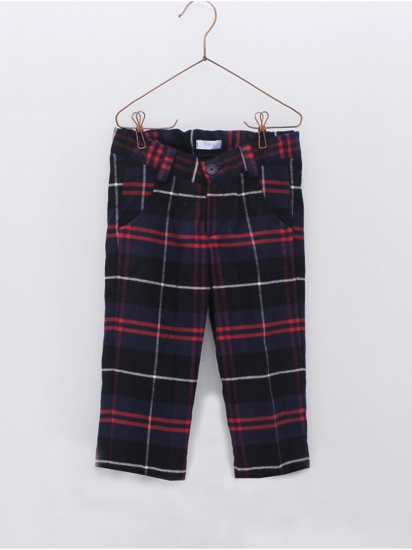 Pantalón largo cuadros