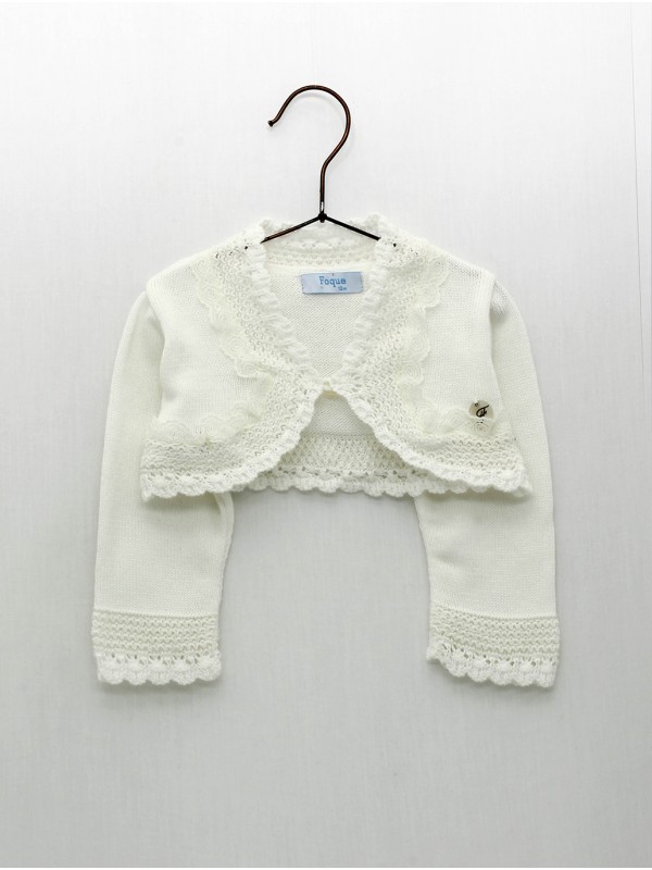 Chaqueta puntas redondas con puntilla