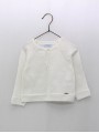Long plain knitted jacket