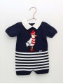 Sailor knitted romper