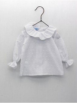Blusa plumeti cuello volante