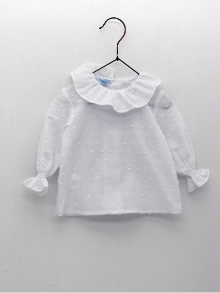 Blusa plumeti cuello volante
