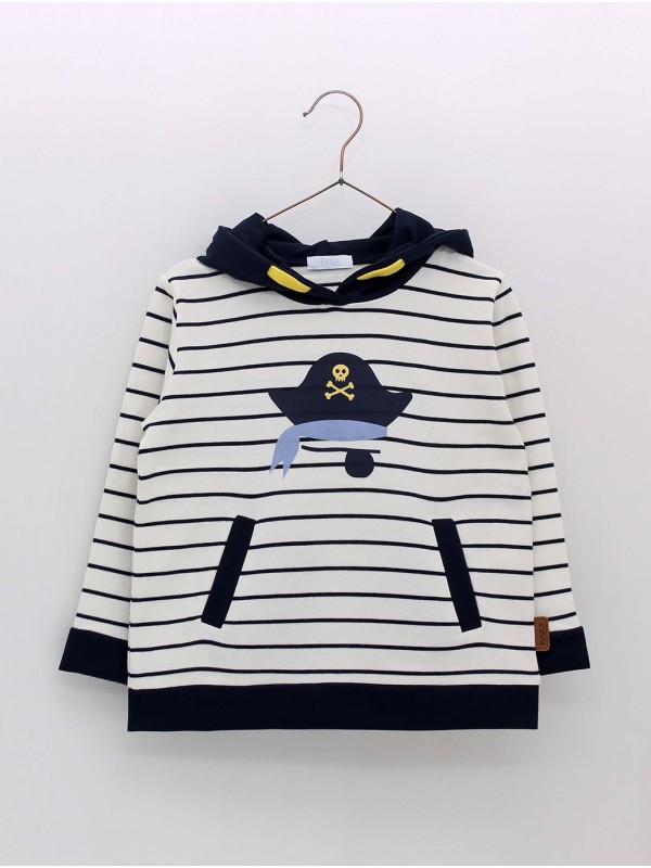 Sudadera con Capucha Pirata