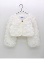 CHAQUETA BOLERO EN TEJIDO FLORY MANGAS ABULLONADAS CC. CATERINA