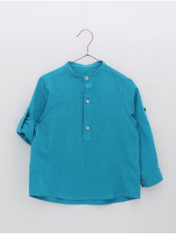 CAMISA EFECTO BAMBULA CUELLO MAO CC. CLEO