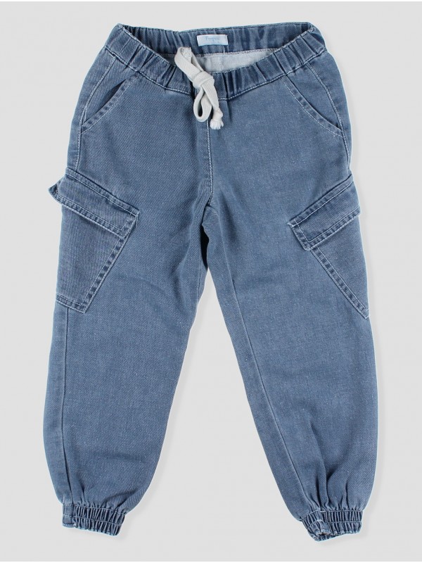 Pantalón vaquero largo jogger cargo