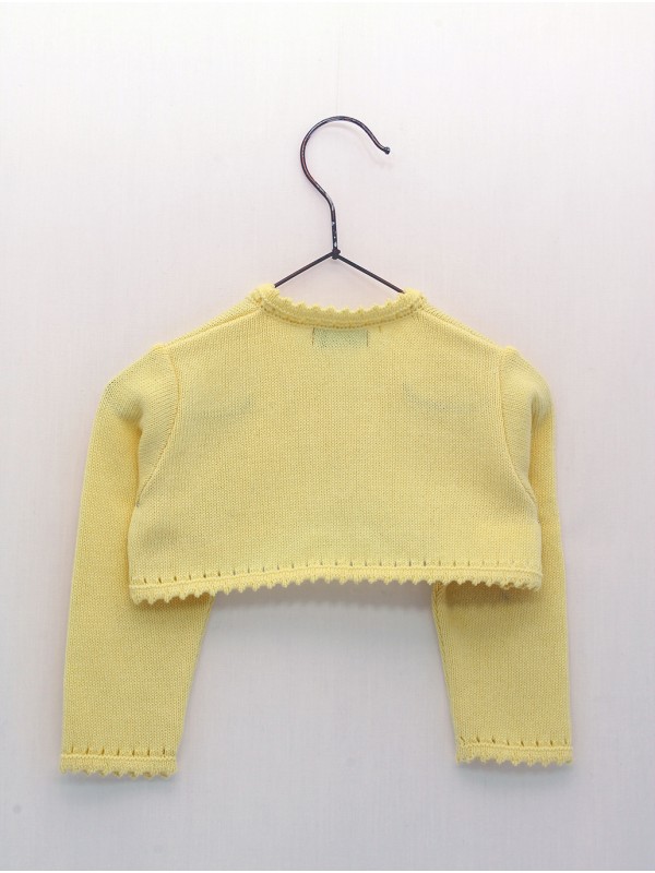 Chaqueta punto liso con puntas redondas