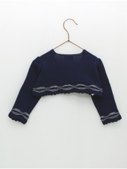 Chaqueta bolero empiece ondas combinadas