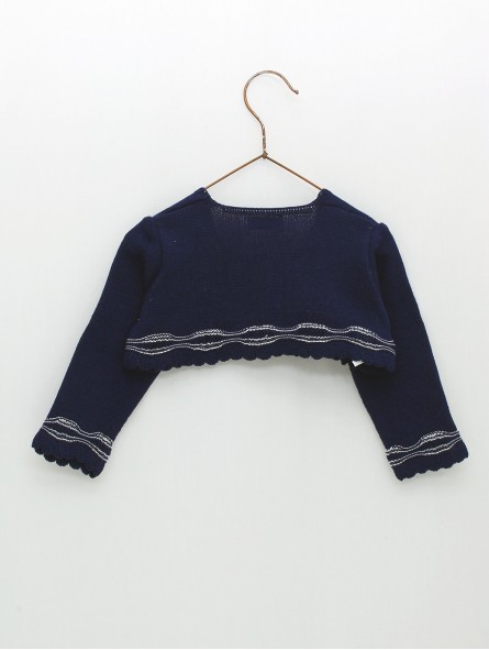 Jaqueta bolero comece ondas combinadas