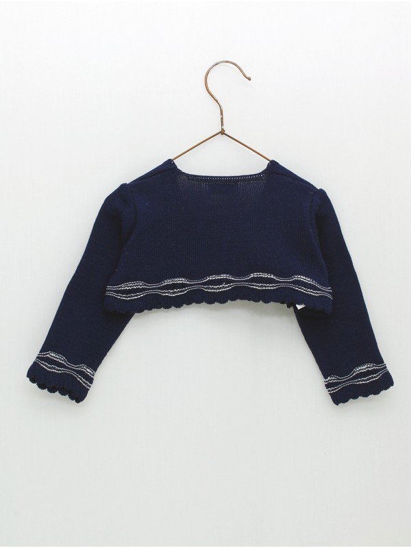 Chaqueta bolero empiece ondas combinadas