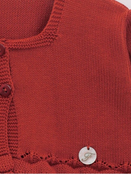 Knitted girl cardigan