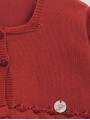 Chaqueta escote semicuadrado empiece ondas