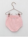 Baby boy-girl knit bloomers with bow