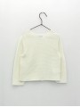 Chaqueta larga con escote redondo