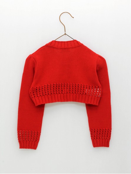Short girl knitted jumper