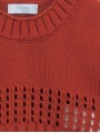 Camisola de ponto curto com manga farol