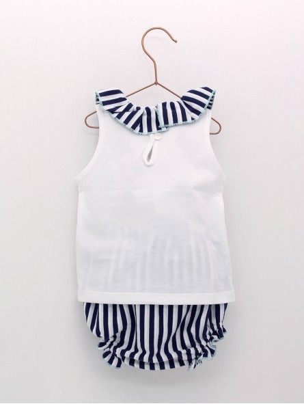 Casual navy girl set