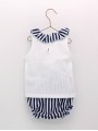 Casual navy girl set