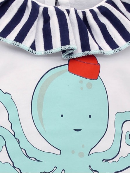 Camiseta sin mangas dibujo pulpo y braguita