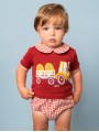 Baby boy set of sweater and bloomers