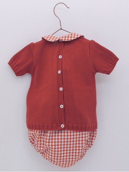 Baby boy set of sweater and bloomers