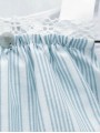 Multi-striped baby girl dress and bloomers