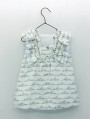 Baby girl dress with beach huts print