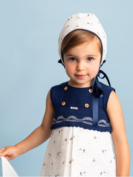 Vestido veleros con capacete punto