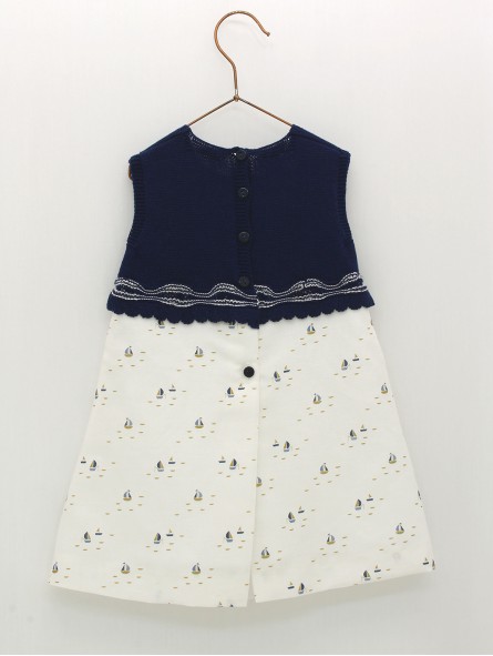 Vestido veleros con capacete punto
